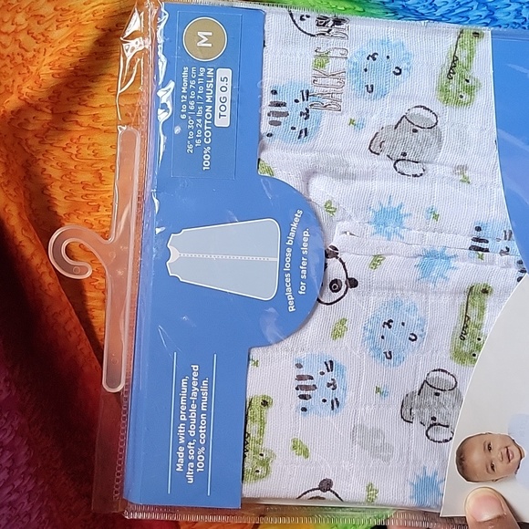 🆕️HALO®WEARABLE BLANKET COTTON MUSLIN Size:M - Picture 2 of 6